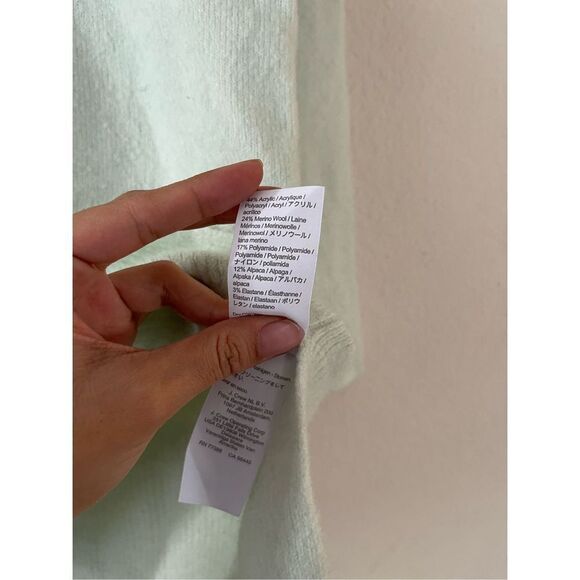 J crew oversized wool and alpaca v neck sweater xxs - Picture 5 of 8